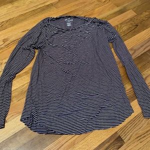 american eagle striped long sleeve tee